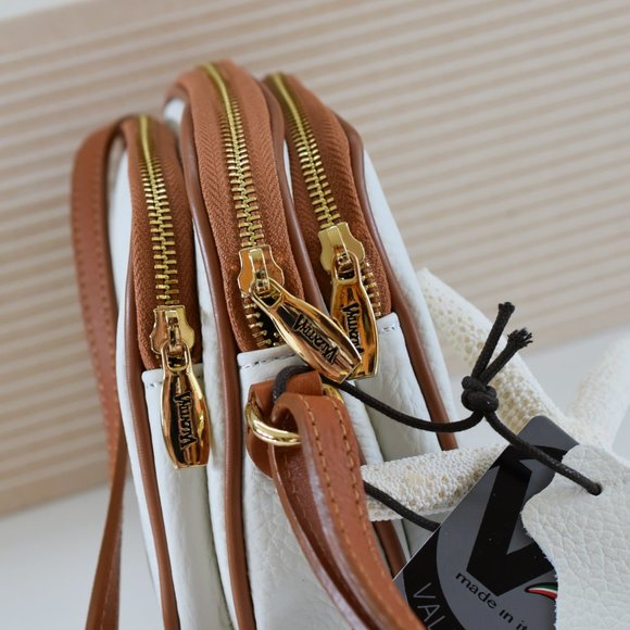 NEW! VALENTINA Made In Italy Leather Crossbody - Picture 7 of 8